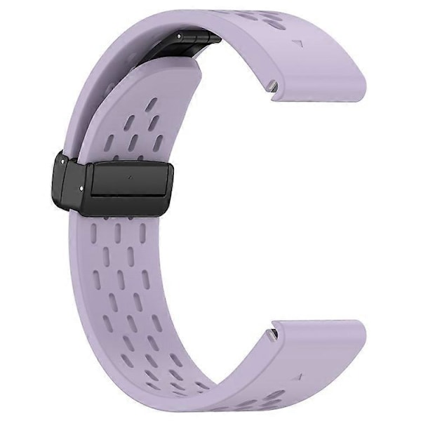 Kompatibel med Garmin Tactix 7 Pro / Fenix 7X / Fenix 7X Solar Silikone Urrem 26mm Åndbar Urrem med Foldespænde Purple