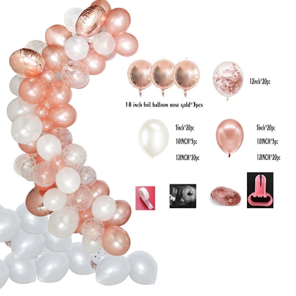 DIY Ballonggirlang Kit Ballongbåge Kit - Födelsedagsdekor