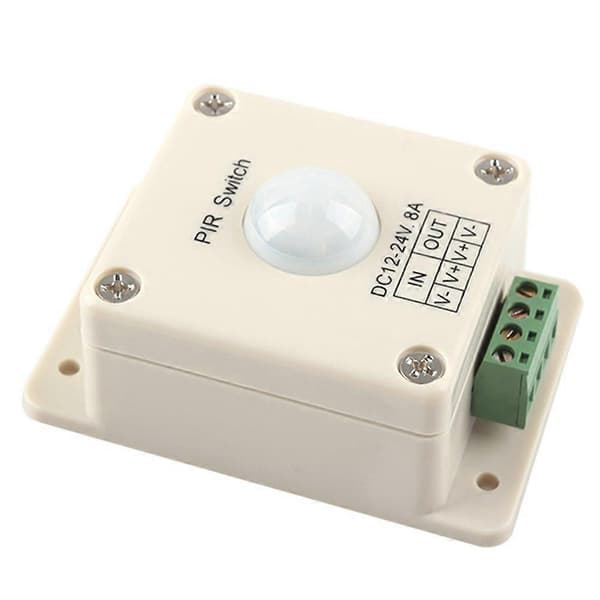DC 12V~24V 8A Automatisk LED PIR Bevegelsessensor Bryter Lys Belysning