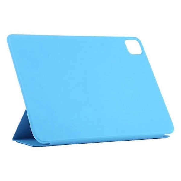 Kompatibel med iPad Pro 11 (2024) Taske PU Læder Tri-fold Stand Magnetisk Lukning Tablet Cover Azure