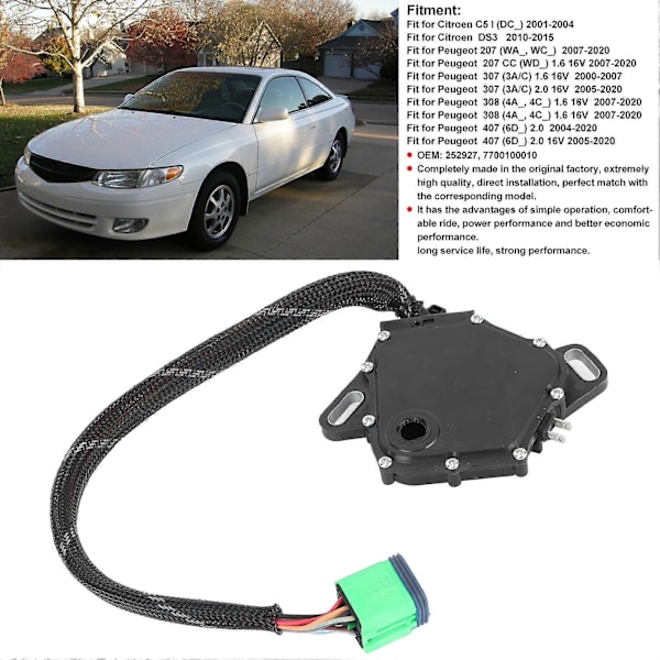 Automatisk Växellåda Neutral Säkerhetsbrytare ABS 252927 Passar Peugeot 207 Citroen DS3