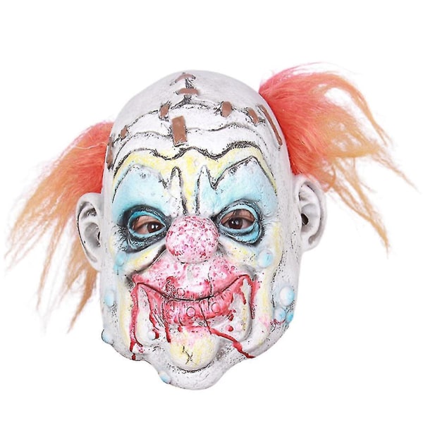 Halloween Horrific Clown Mask Adult Scary Devil Cosplay Rekvisiitta Zombie Mask Props