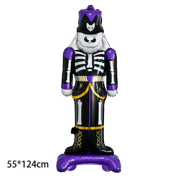 4d Halloween Aluminium Film Ballong Stor Stående Spöke Träd Dödskalle Kista Trolldryck Vakt Häxa Spis Gravsten Partydekor guard A