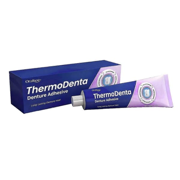 Termoplastisk proteseklæbemiddel - Tilpasser og strammer løse øvre og nedre proteser og delproteser, behagelig, langvarig protesefastholdelse 2PCS