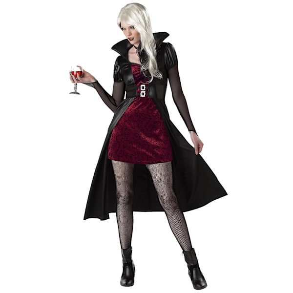 Blodtörstig Skönhet Vampyr Vampyrer Kvinnlig Vampyrinna Twilight Damkostym X-Large (12-14)