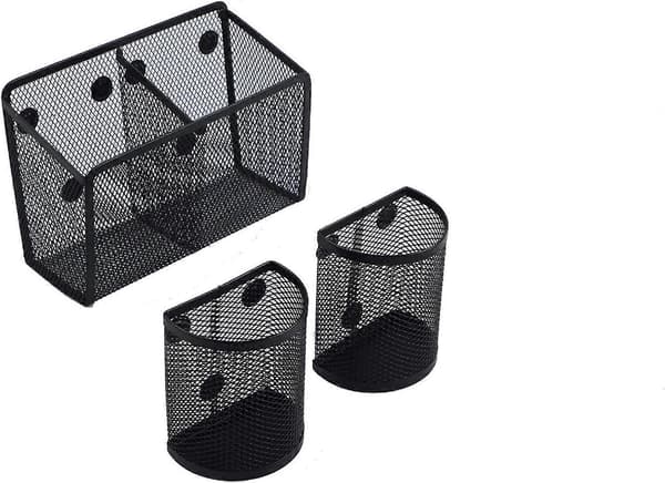 Magnetisk Pennhållare, 3-pack Magnetisk Förvaringskorg Organizer, Extra Starka Magneter
