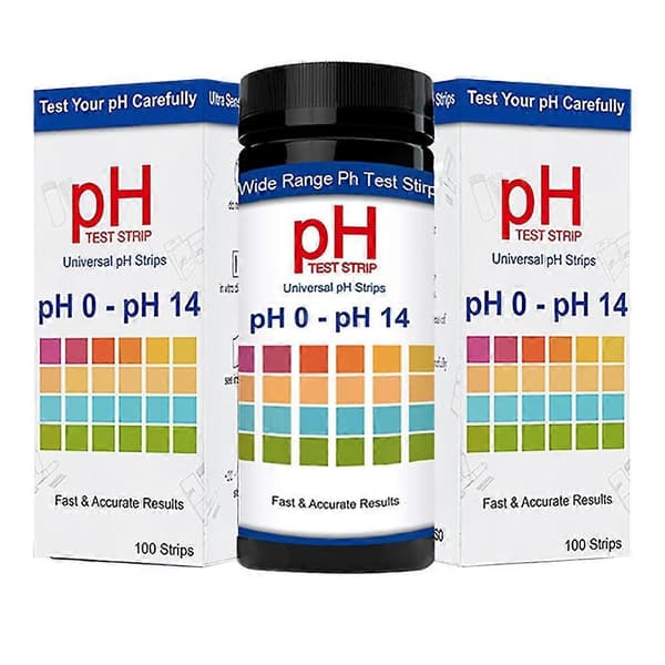 100 pcs universal ph test strips, full range 0-14, rapid ph testing PH 0 till 14