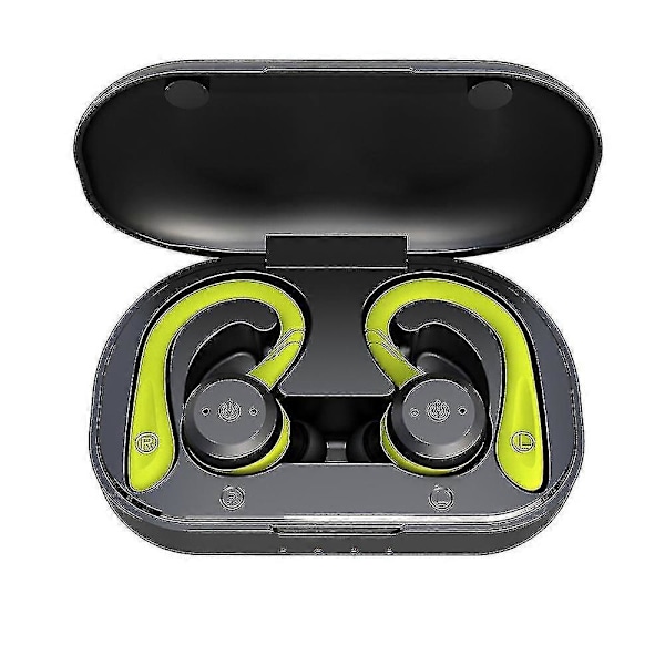 20 timers spilletid Svømme Vandtætte Bluetooth Hovedtelefoner Dobbelt Brug Sports Trådløse Hovedtelefoner Tws Ipx7 Ørepropper Stereo Grøn
