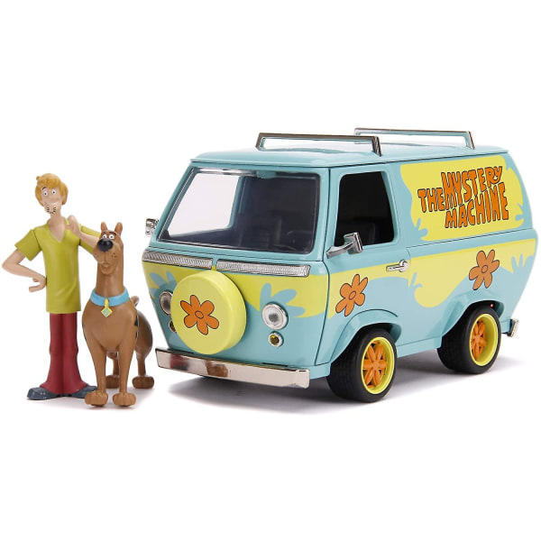 Jada Scooby Doo Mystery Machine i 1:24 skala trykstøbt med figur