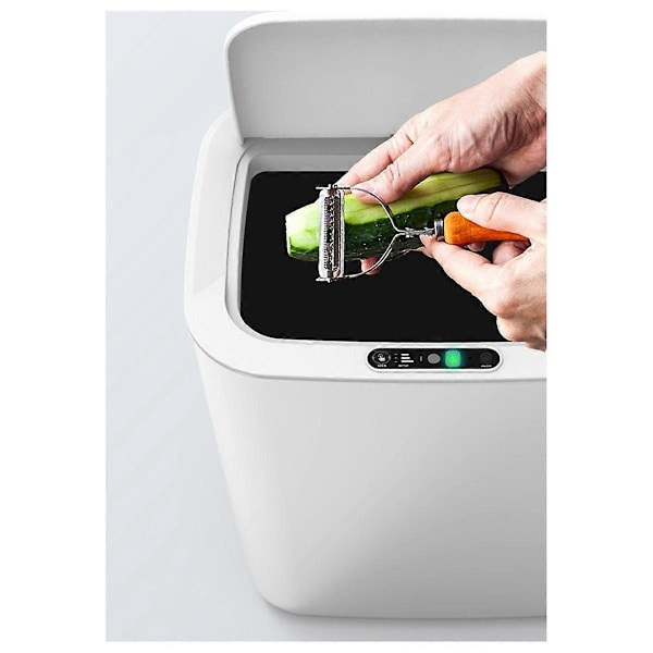 Elektrisk Automatisk Flip-Top Induktionssoptunna Hem Beröringsfri Soptunna med Lock Kontor Smart Tr