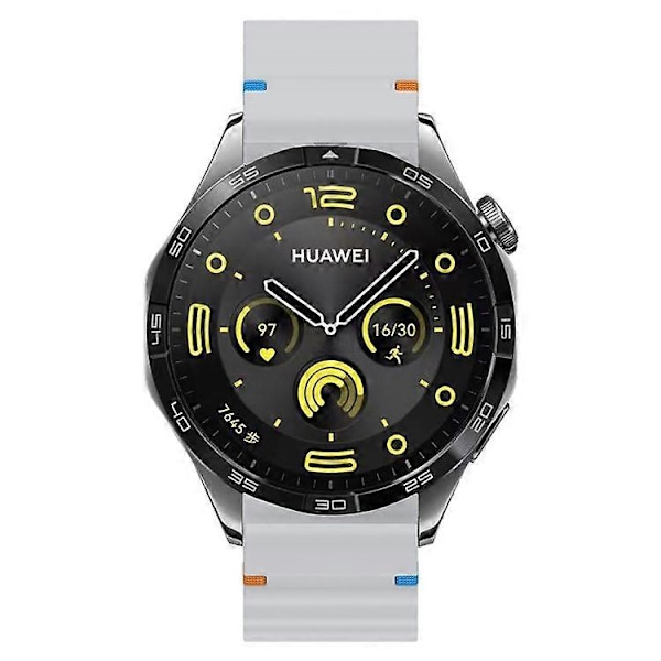 22mm silikoniranneke yhteensopiva Xiaomi Watch S4 Sport / Redmi Watch 5 Active Wave Design -älykellon rannekkeen kanssa LightGrey