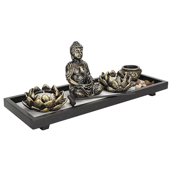 Zen Sandhave Bord Buddhistisk Kreativ Lysestage Håndværk Ornamenter Skrivebordsindretning