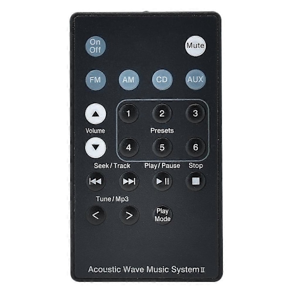 Acoustic Wave Music System II B5 System Multi Disc Player Fjernkontroll for B5