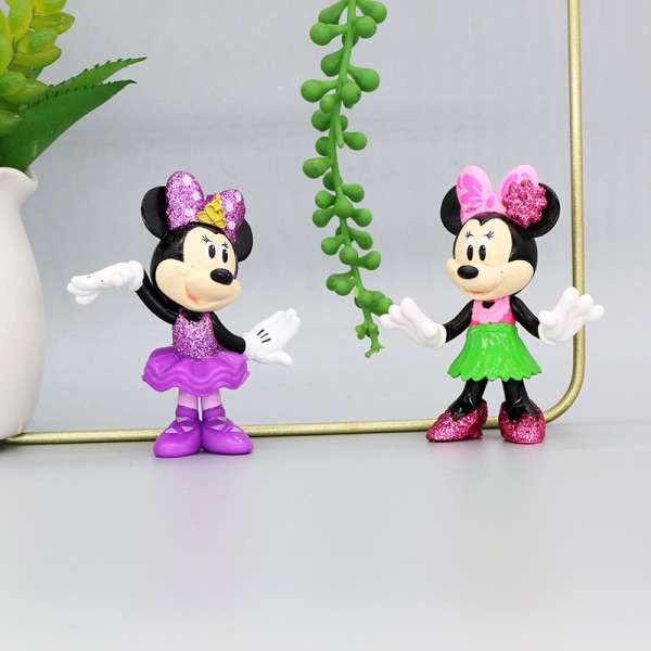 5 stk. Disney Mickey Mouse Figur Mickey Minnie Anders And Andersine