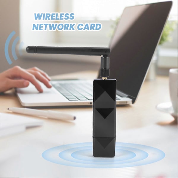 AR9271 802.11N 150Mbps Trådlös USB WiFi Adapter + 6DBi WiFi Antenn Nätverksadapter för Windows 7/