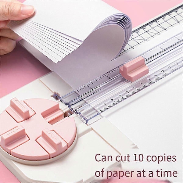 Papirkutter Håndverk Papirkutter, 4-i-1 Papirkutter 12 tommer Håndverk Papirkutter For Multifunksjon Scrapbooking Verktøy Blå