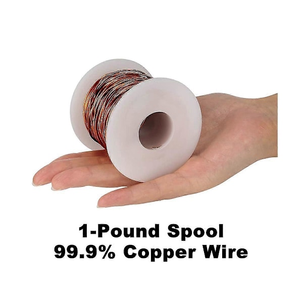 99,9% Blød Glødet Kobbertråd, 16 Gauge/ 1,3 mm Diameter, 127 Fod / 39M, 1 Pund Spole