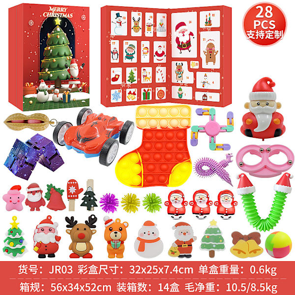 Nedräkning Jul blindbox adventskalender flickor accessoarer diy handgjord presentförpackning set leksakspresent books