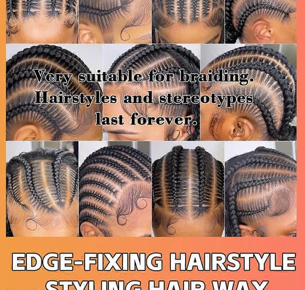 Braid GelExtreme Hold, High ShineFrizz & Flake-Free Edge Control With Olive OilSlick & Style Braids 2pcs