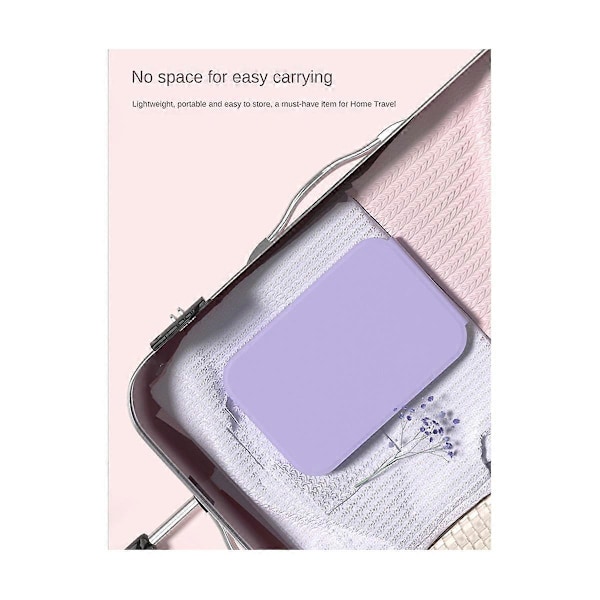 Et Klik Tre Farver Roterende Magnetisk Kontrol Model Live Spejl med LED Lys Makeup Spejle, Pur