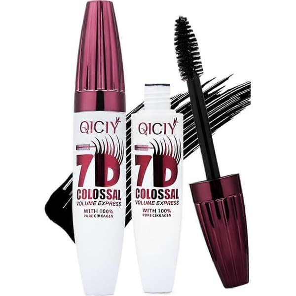 QICIY 7D Waterproof Mascara Volumizing and Curling Lengthening Formula for Eyelashes