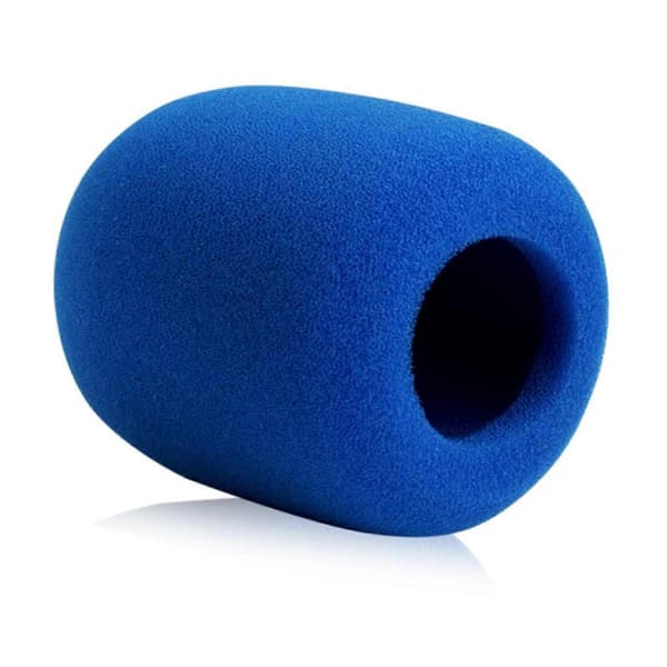 Skum Mikrofon Vindhætte - til Shure SM58 Beta58a, 1 stk blue