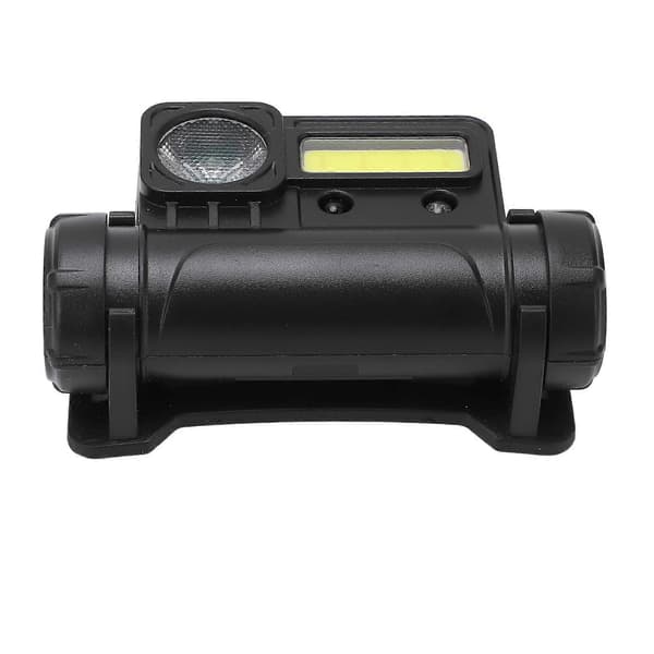 Vanntett USB-ladende hodelykt med 6 gir for camping