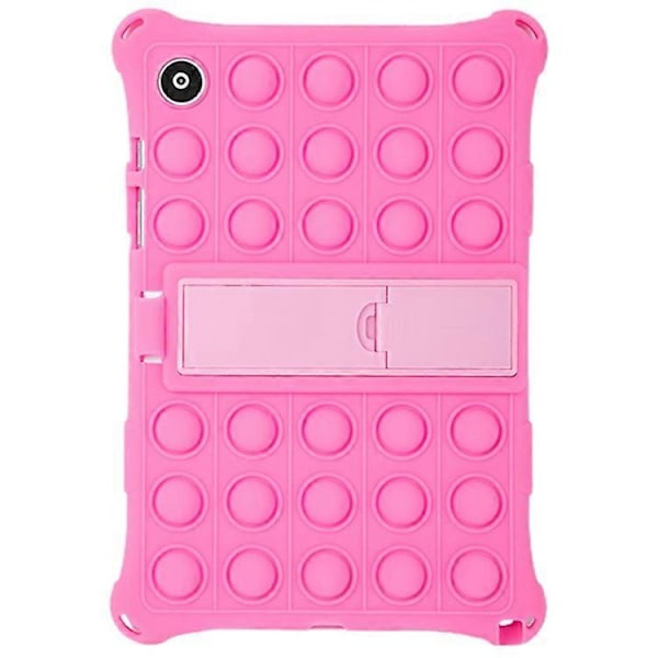Kompatibel med Galaxy Tab A8 10.5 (2021) Fidget Sensorisk Silikon Bubbla Ångest Stress Relief Leksaker Halkfri Textur Tablet Skydd Pink