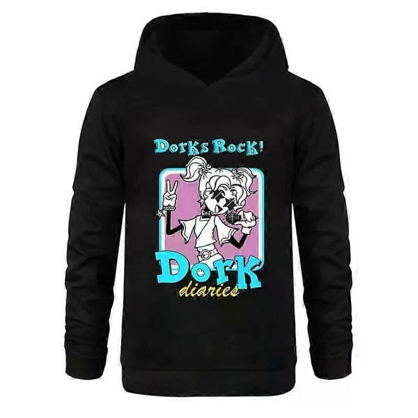 Dork Diaries hættetrøje til børn black 130
