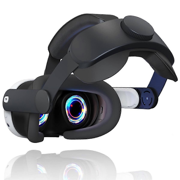 Hovedrem til 3 VR Headset Forbedrer Komfort Justerbar Hovedrem til 3 Sort