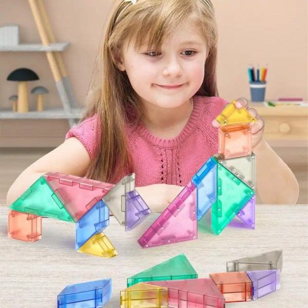 Kuviopalikat Turvalliset ja vaarattomat magneettiset logiikkakuviopalikat Montessori-palapelit Aistilelut Kehittävät luovia taitoja pojille Type C
