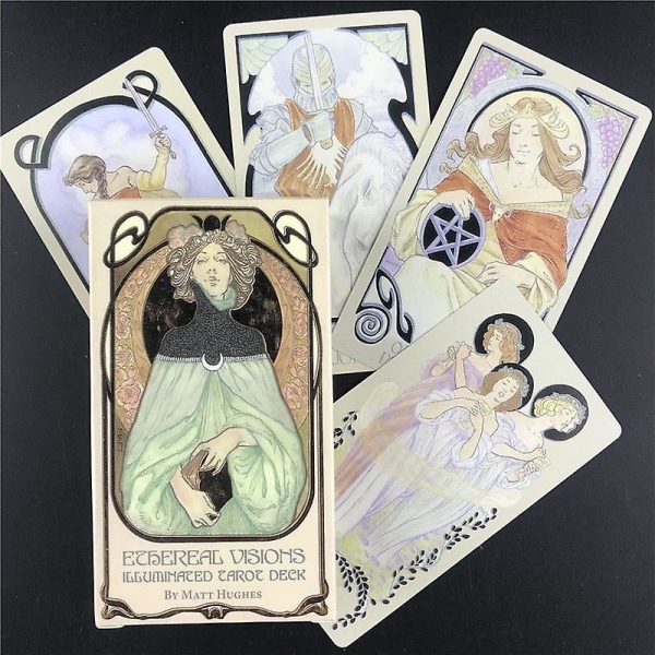 Ethereal Visions Light Up Tarotkortstokk Bordspill Fest Moro 44pcs ts01