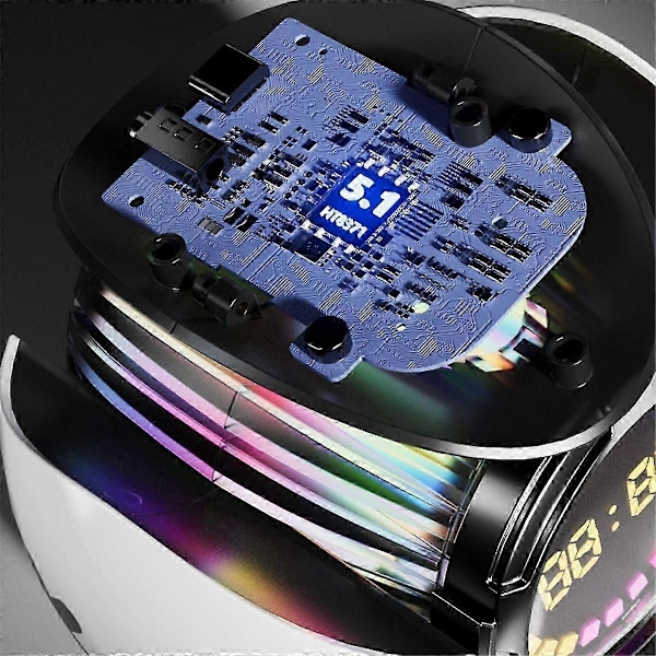 Älykäs robotti Bluetooth-kaiutin kannettava stereo herätyskello Ai interaktiiviset lelut langaton audio TF-kortti FM-radio, b