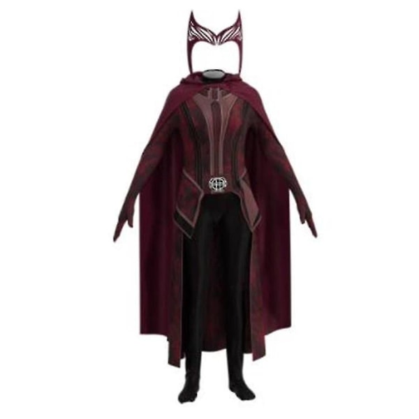 Børn Piger Drenge Scarlet Halloween Fest Hætteklædt Kostume Jumpsuit Bodysuit Udklædning 4-13 År_n 10-11 Years