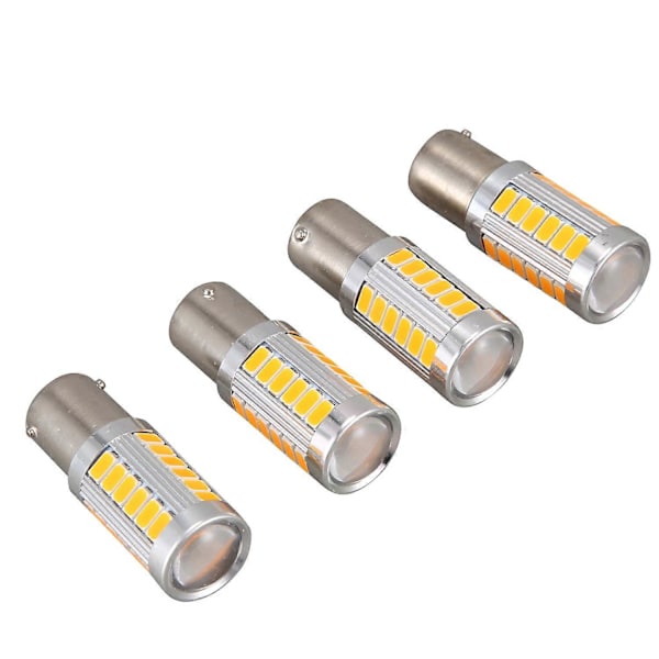 4 st 1156PY BAU15S PY21W Led 33SMD Bil Bak Blinkers Broms Backljus Signal Lampa G