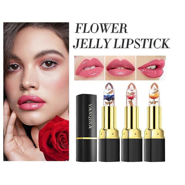 Blomstergeléleppestift Temperaturforandring Fuktighetskrem Blomsterleppestift