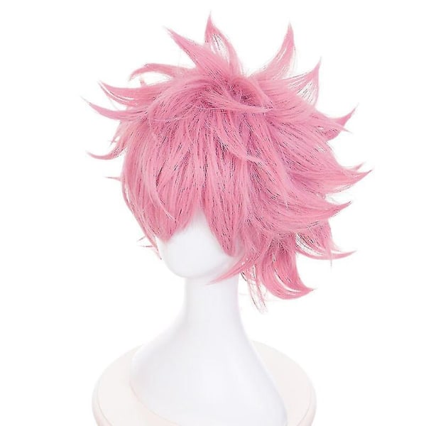 My Hero Academia Anime Cosplay Paryk Kort Pink Hår Høj Temperatur wig