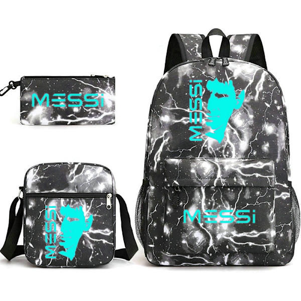 Messi Skoletaske 3-pak Stor Skoletaske light brown