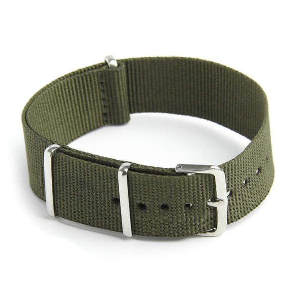 Kellon ranneke Nylon Canvas Divers G10 Miehet Väri: Vihreä Leveys: 18mm