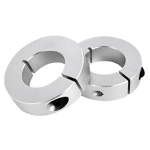 4-pack Delad Axelkrage Borrning 20 mm, Aluminium Enkel Axelkrage Klämstil, 40 mm YD, 12 mm Tjock