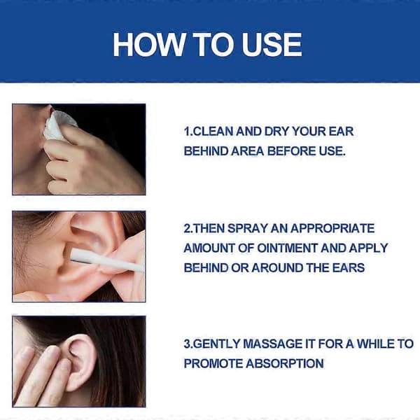 1-3X Tinnitus Spray Öronringningslindring Lindrande Örondroppar Hörsel 30ml 2pcs