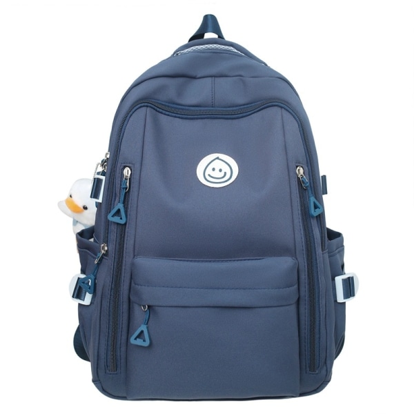 Rejsetaske Rygsække til Kvinder Mode Stor Kapacitet Piger Rygsæk Skole Snøre Korea Tasker Piger' 2023 Nye Skolepiger Kawaii Dark Blue