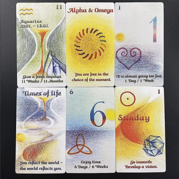 Aikaleima Oracle Tarot Espanja Englanti Juhlakortit 84 kpl