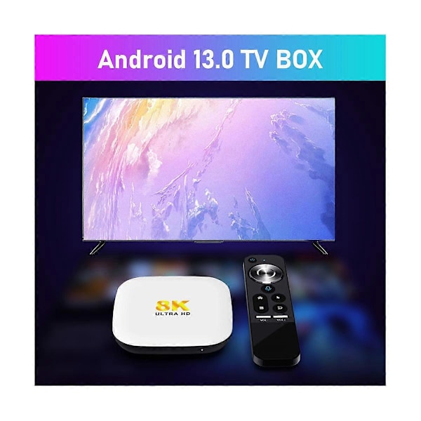 För M2 TV-box 4GB+32GB Android 13 Smart TV-box WIFI6 BT5.0 8K AV1 Mediaspelare RK3528 TV Set Top Bo