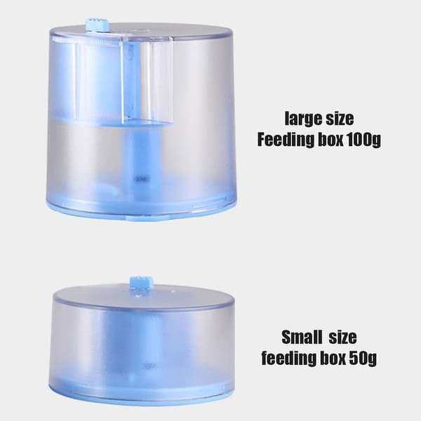 Justerbar automatisk fiskefoderautomat, der fodrer akvarietank automatisk foderdispenser 50g batterimodell