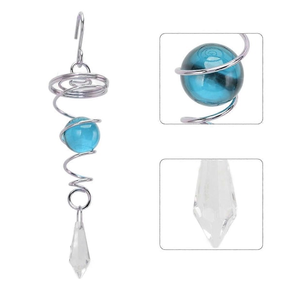 Spiral Wind, 2 st Gazing Ball Spiral Tail Vindstabilisator Rostfritt Stål Spiralvindar för Utomhusbruk