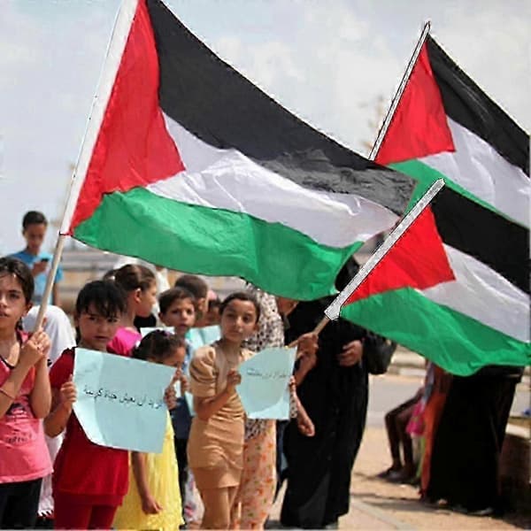 Palestina brodert flagg i polyesterduk 90*150cm