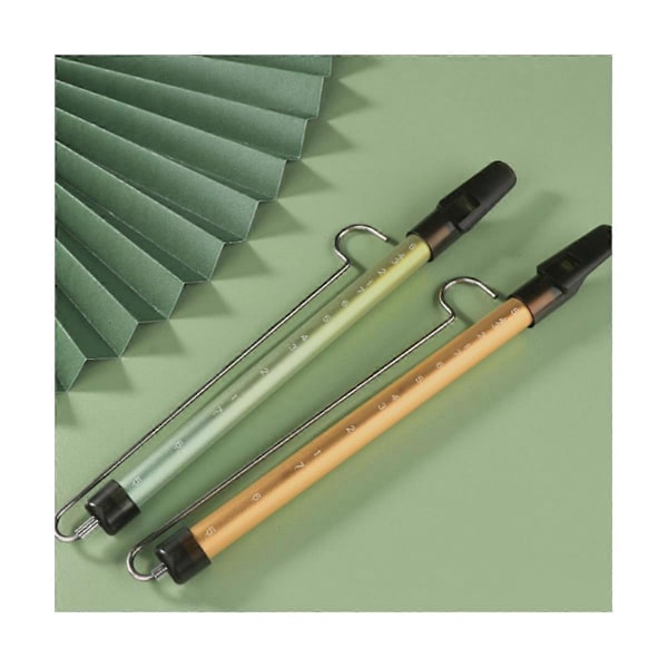 Metal Slide Fløjte Skala Glidende Fløjte med Stål Glidestang Musikinstrument Legetøj til Børn Fløjte (Guld)