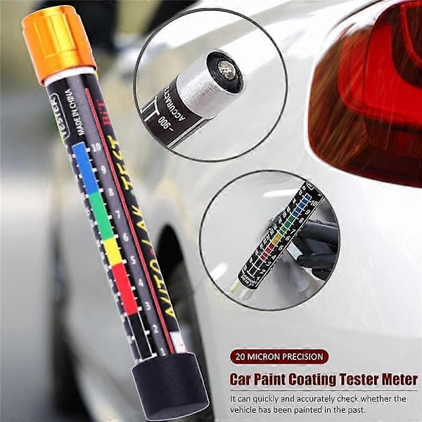 Bilmalingstykkelsestester Pen Portable Bilmaling Coating Tester Meter Tykkelsesmåler Måler Crash