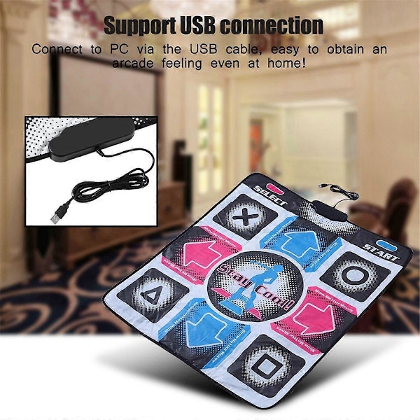 USB-johdolliset tanssimatot 11 näppäimen tanssipeli askelmatto HD-jalkajälki tanssihuopa tanssijan varusteet